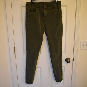 American Eagle Super Hi-Rise Jeggings - Olive Green